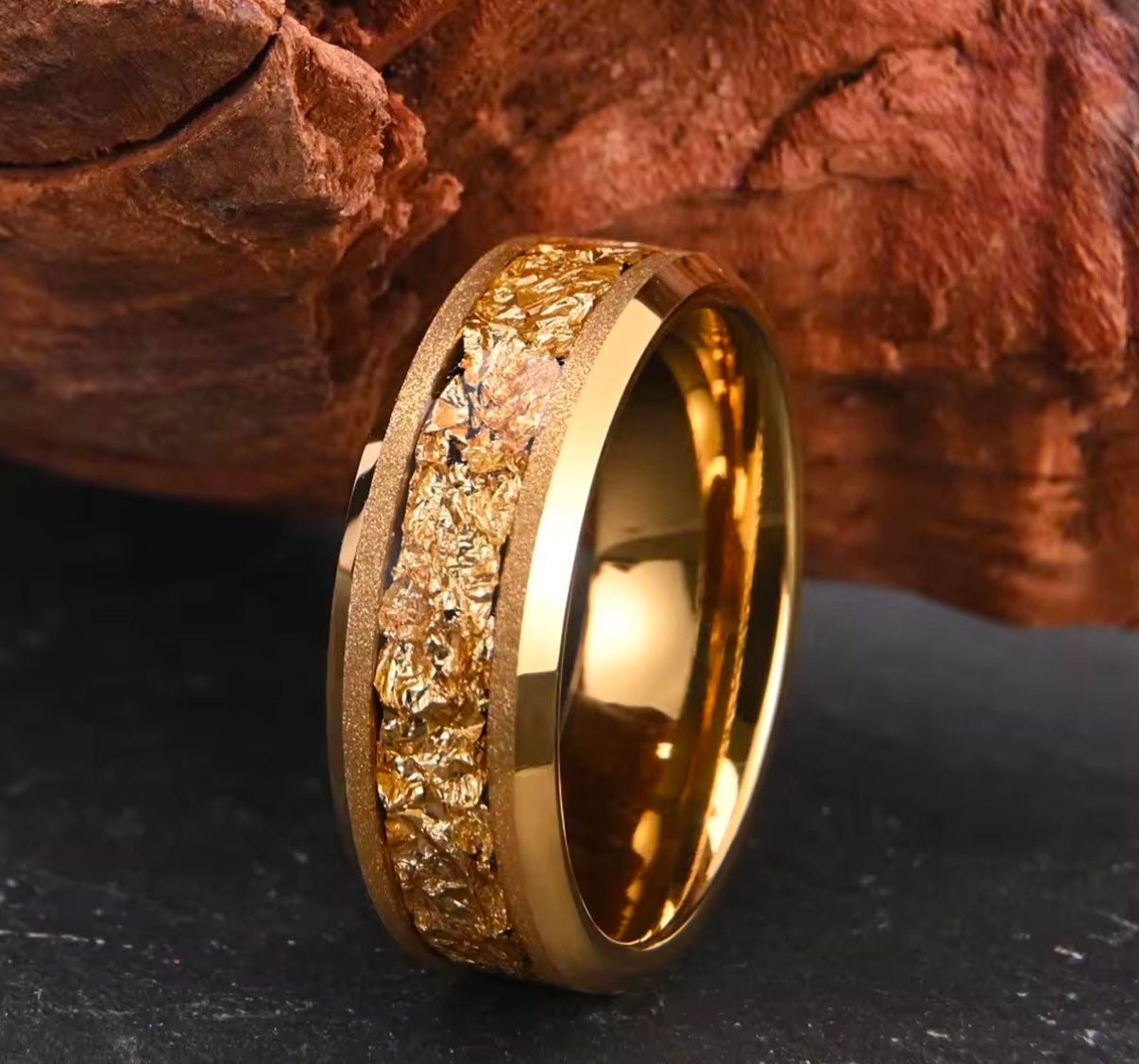 Gold Tungsten ring