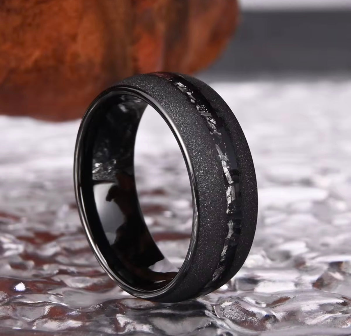 Meteorite Tungsten ring